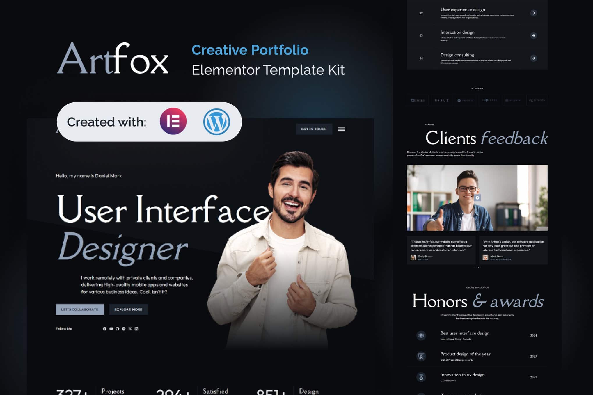 Artfox - Creative Portfolio Elementor Pro Template Kit