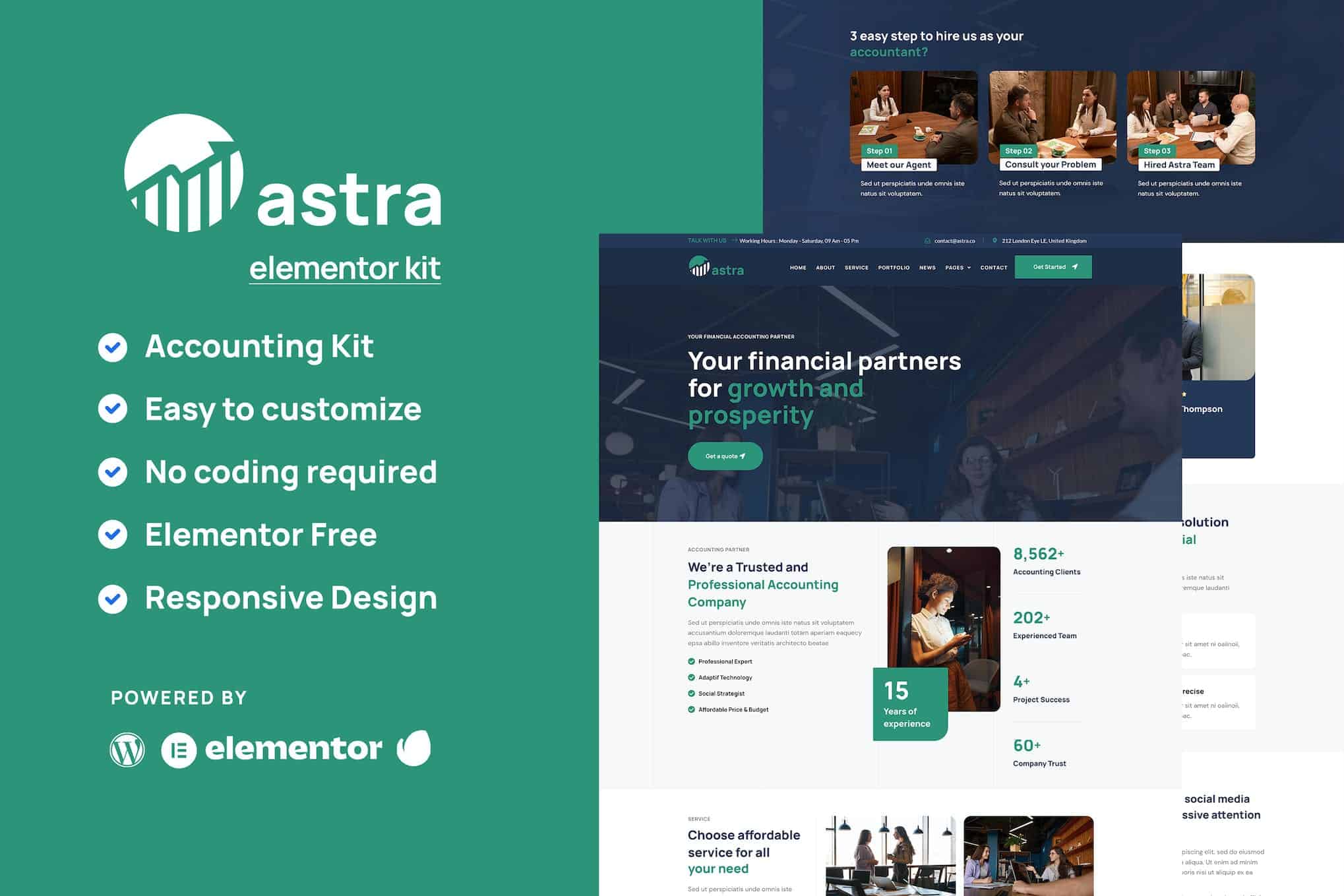 Astra - Business Consulting Elementor Template Kit