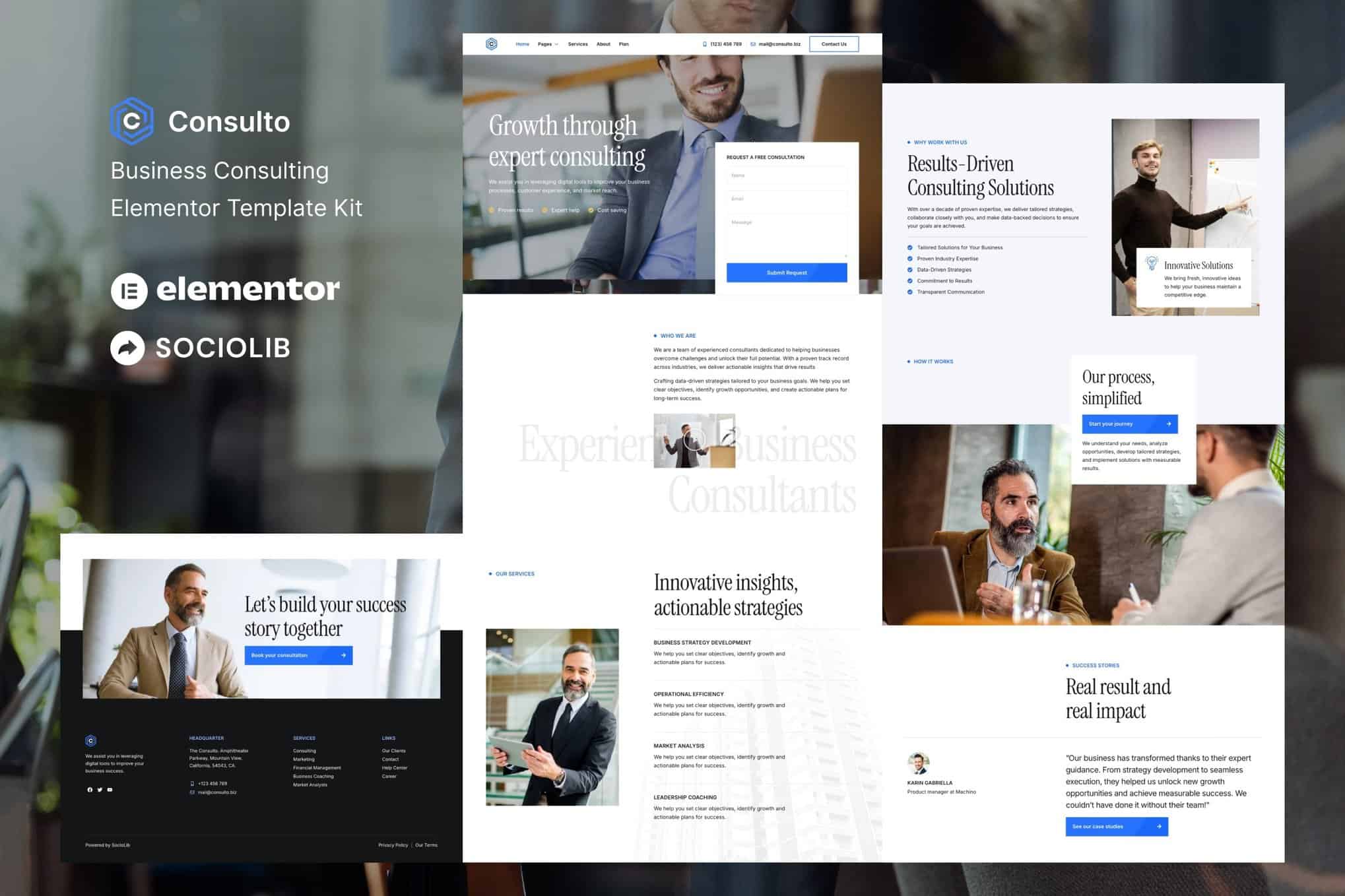 Consulto – Business Consulting & Coaching Elementor Template Kit