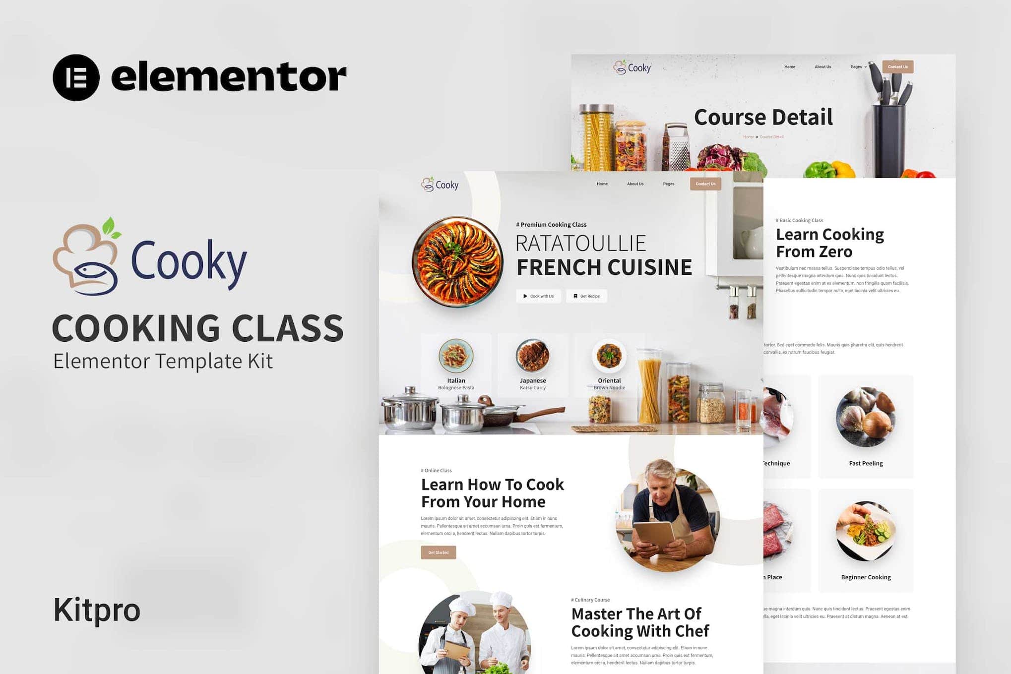 Cooky - Cooking Class Elementor Template Kit