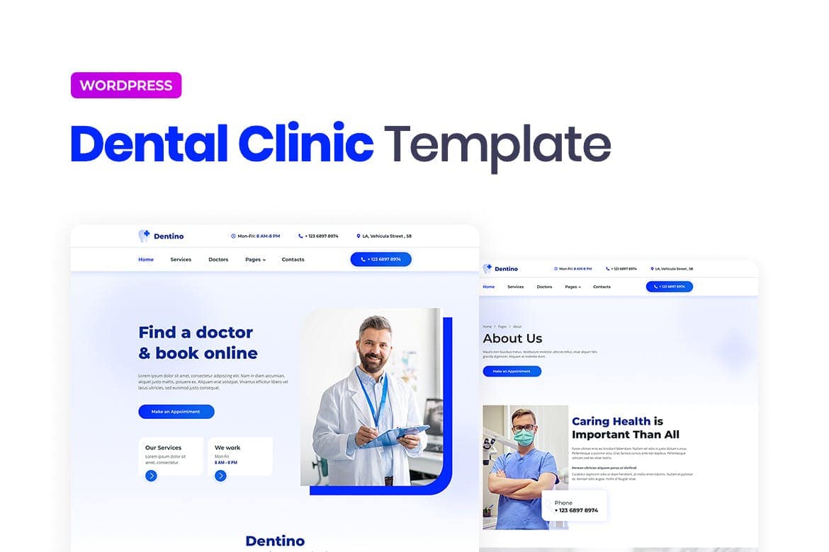 Dentino - Dental Clinic Template Kit