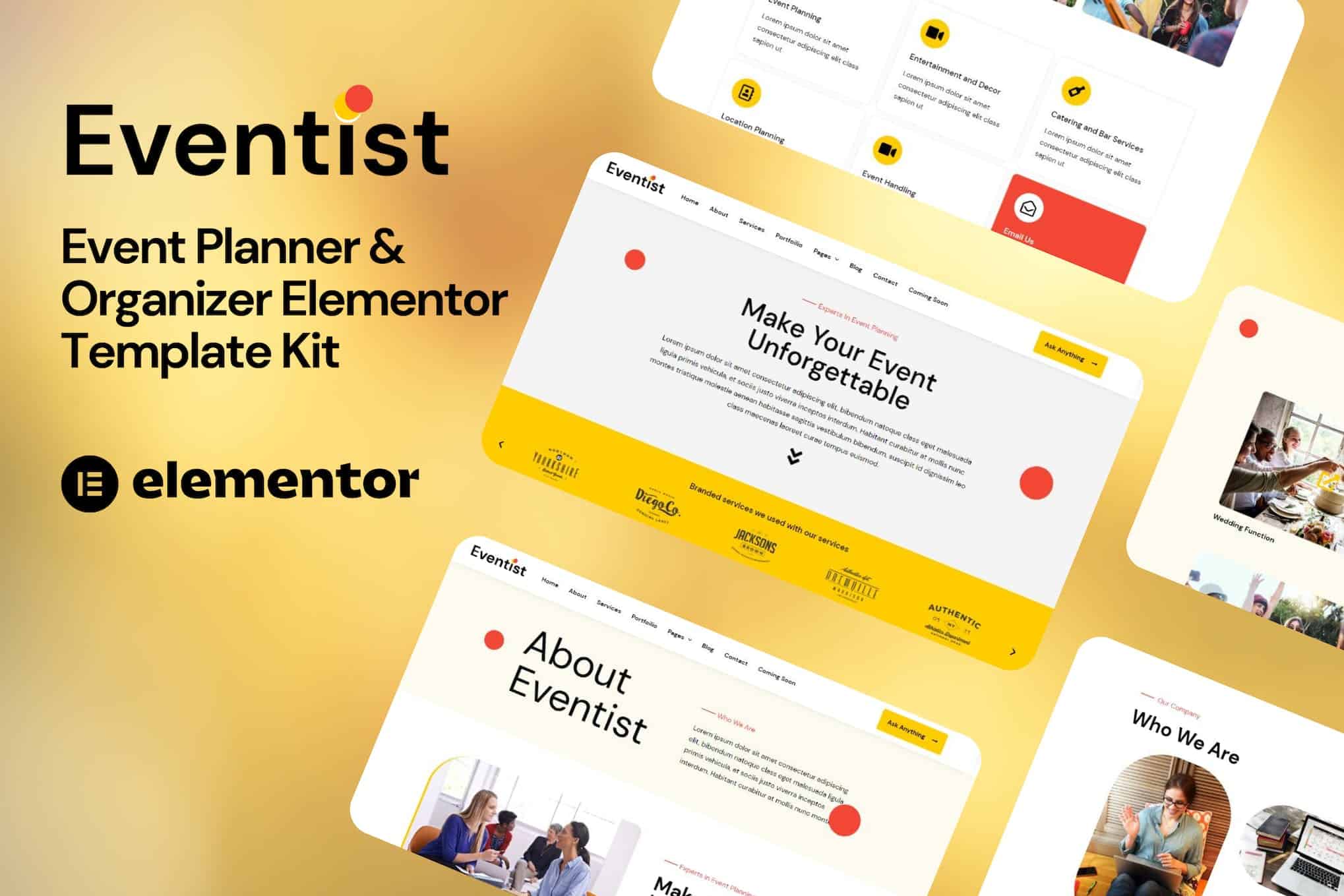 Eventist - Event Planner & Organizer Elementor Template Kit