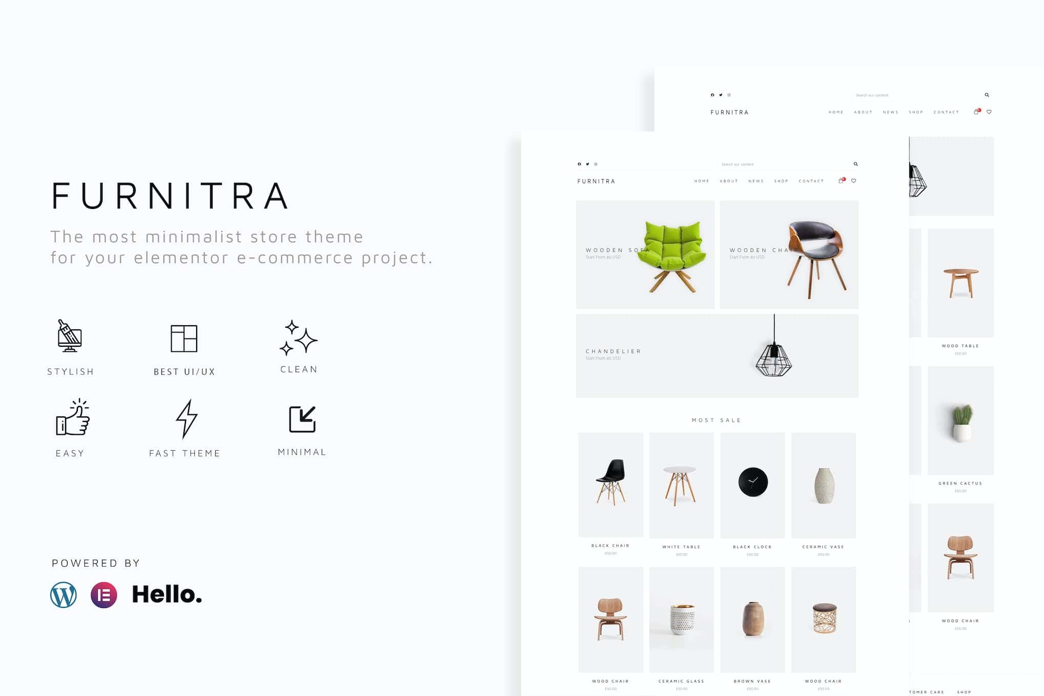 Furnitra - Modern eCommerce Elementor Template Kit