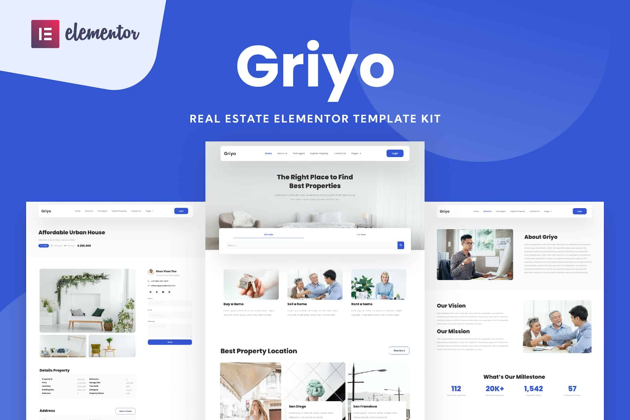 Griyo - Real Estate Elementor Template Kit