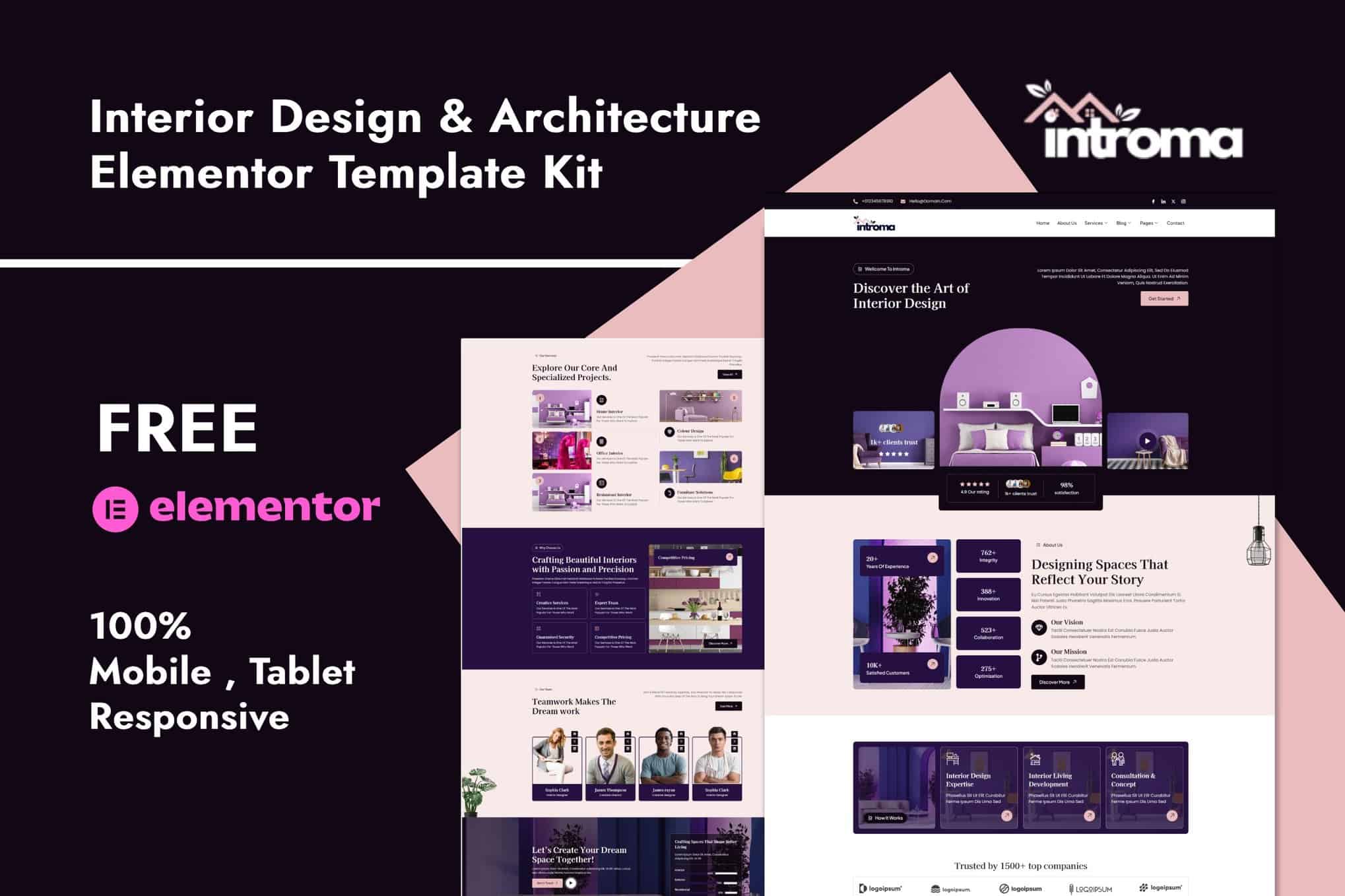 Introma – Interior Design & Architecture Elementor Template Kit