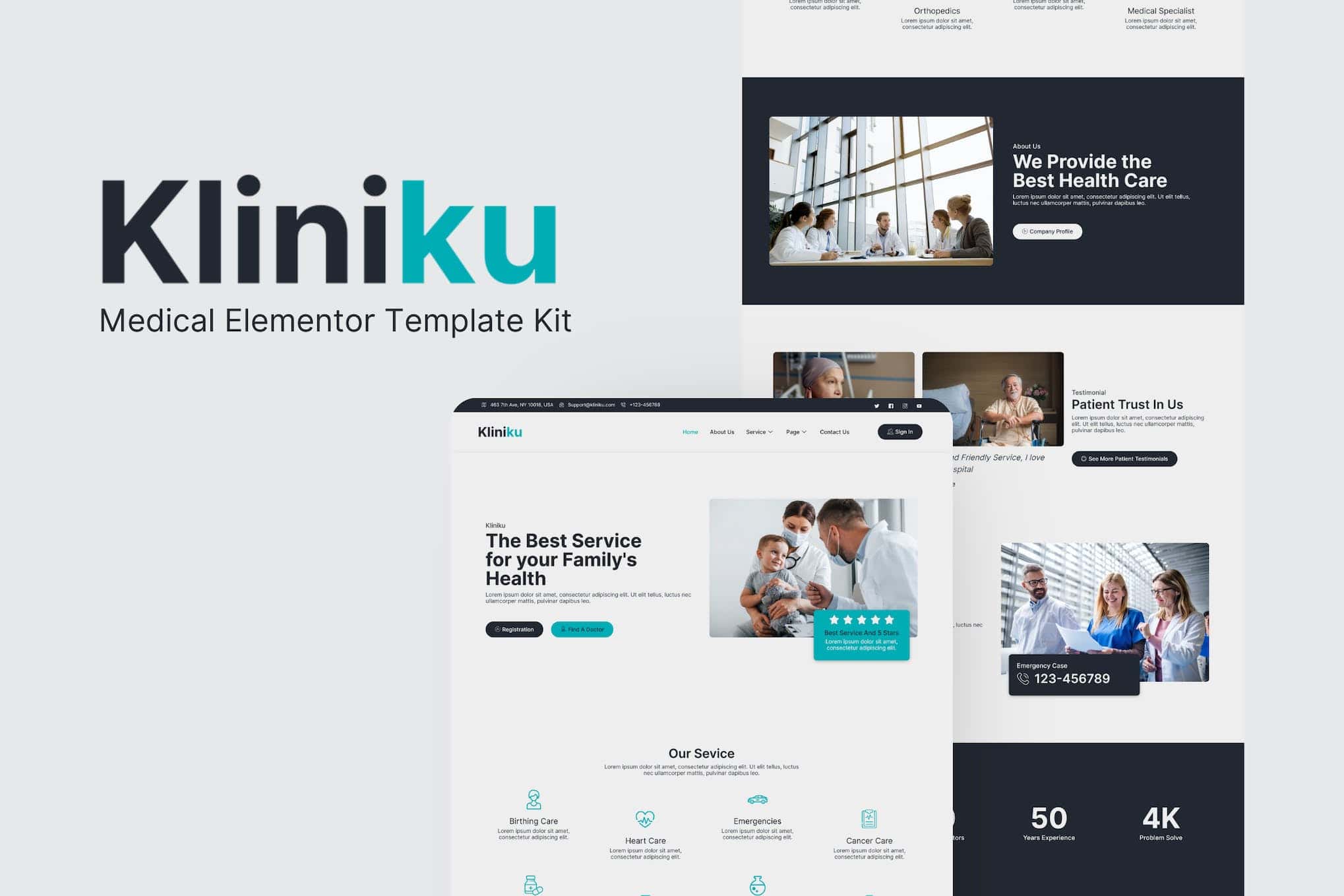 Kliniku - Medical Elementor Template Kit
