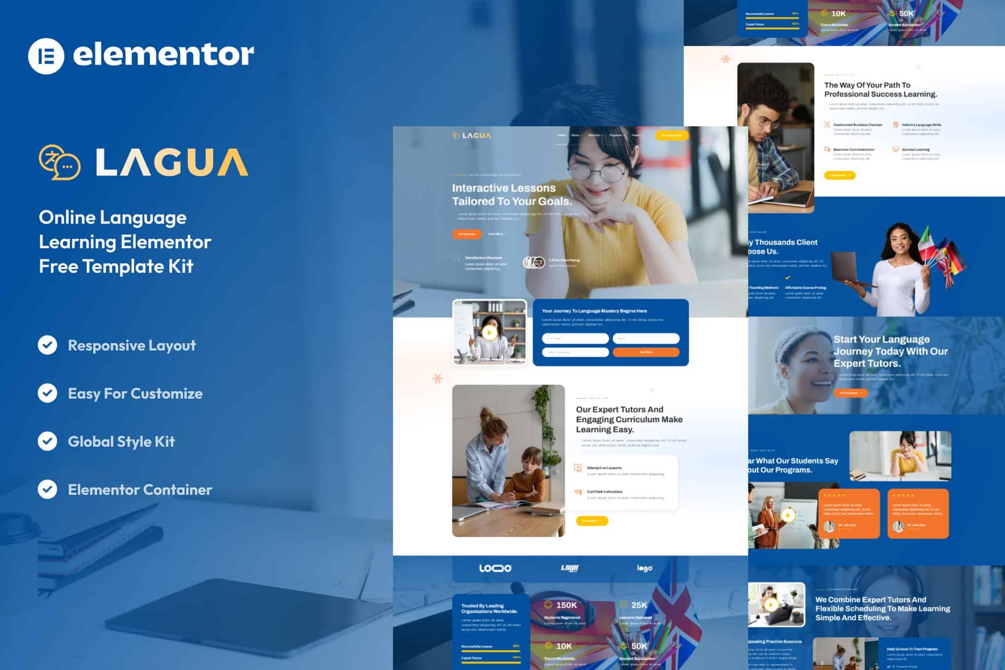 Lagua – Language Course & Learning Center Elementor Template Kit