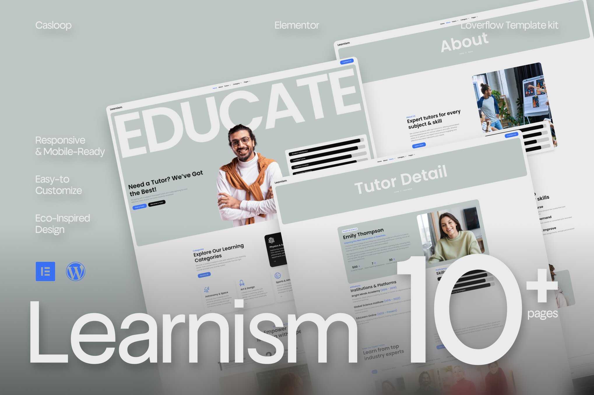 Learnism – Professional Online Courses Elementor Template Kit