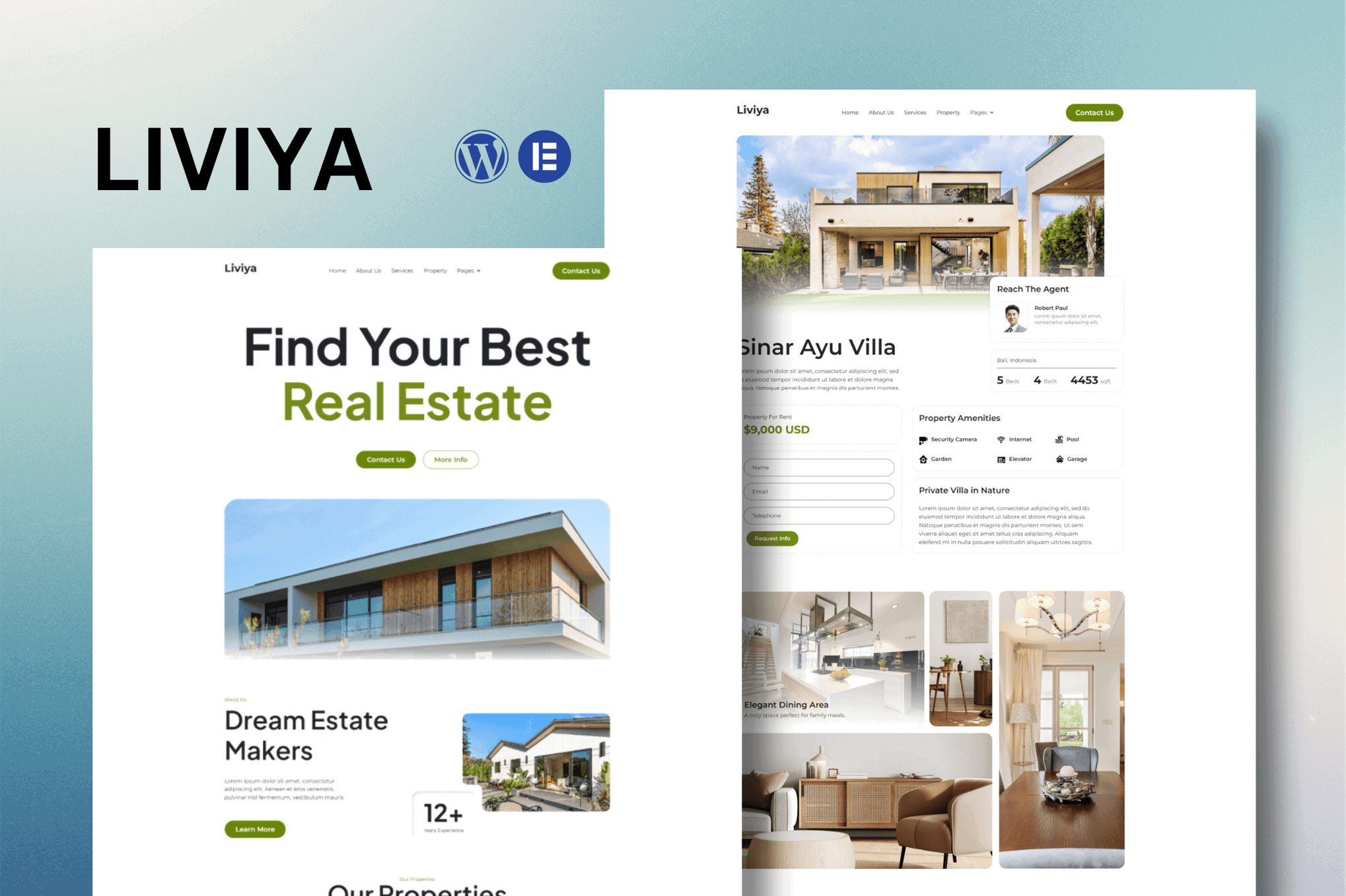 Liviya – Real Estate Elementor Template Kit