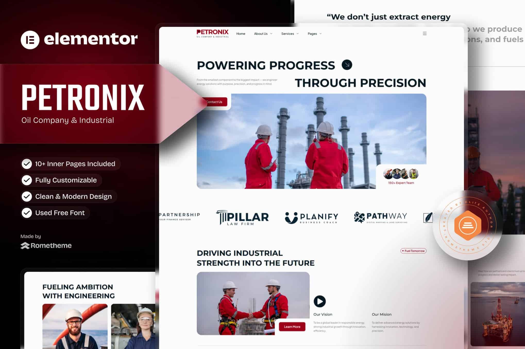 Petronix – Oil Company & Industrial Elementor Template Kit