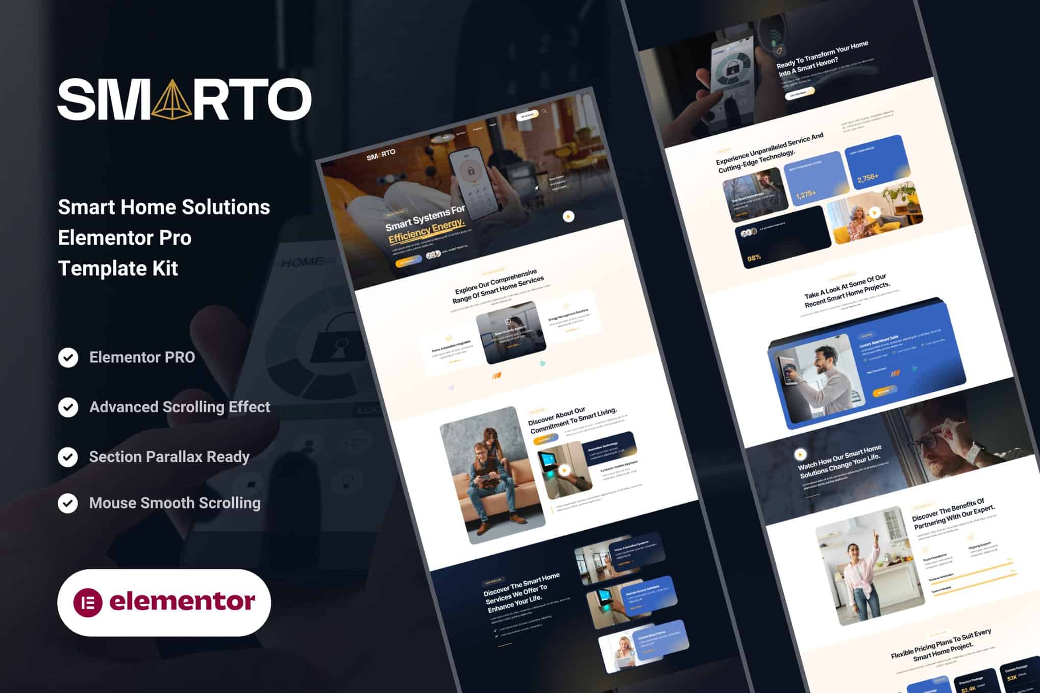 Smarto – Smart Home Solutions Elementor Pro Template Kit