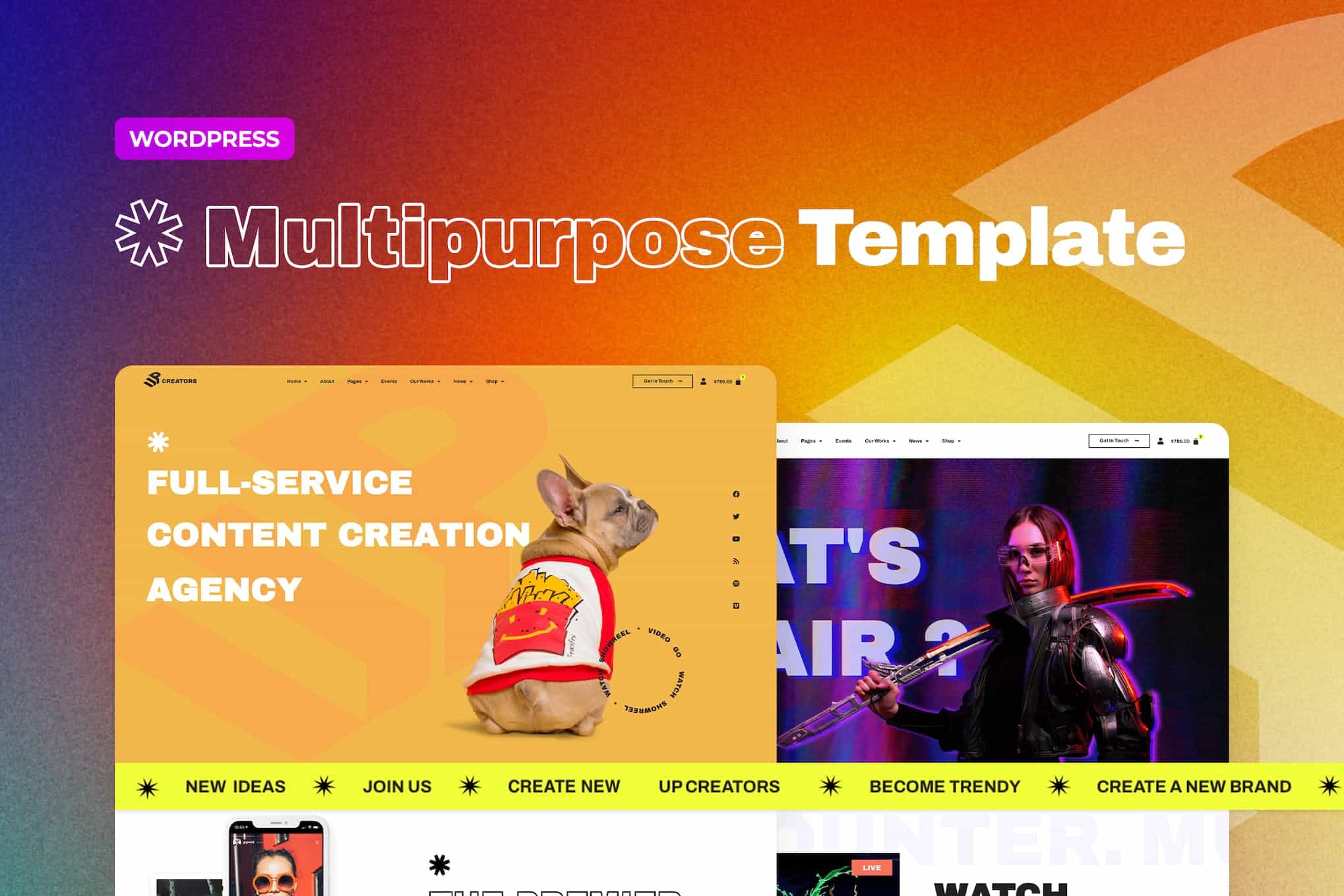 UpCreators - Multipurpose, Creative Elementor Template Kit