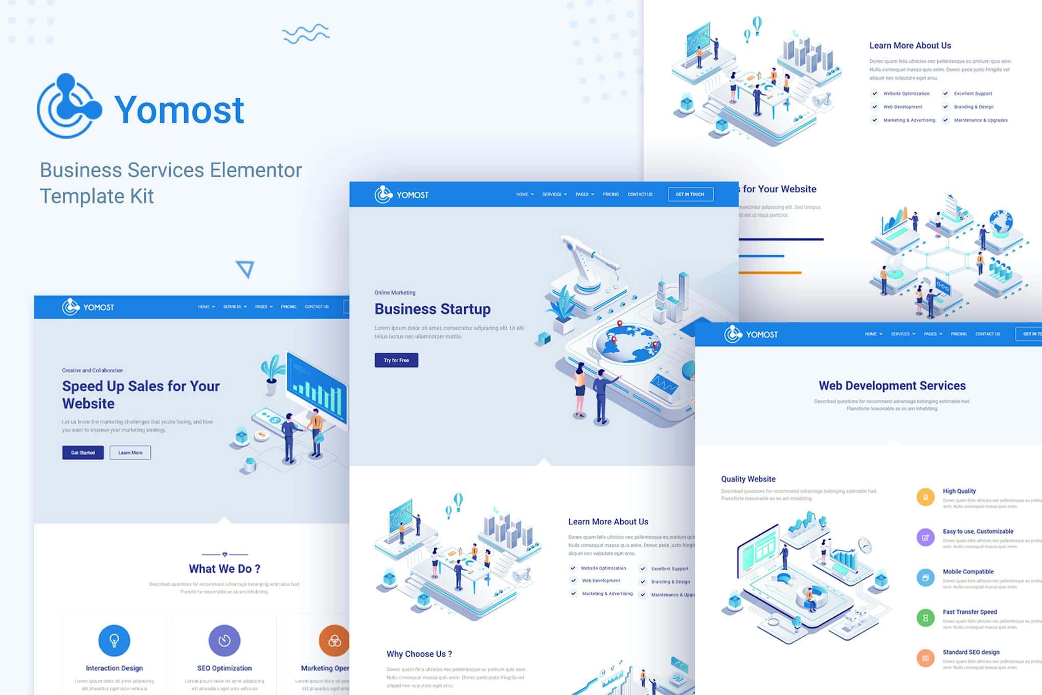 Yomost - Business Services Elementor Template Kit