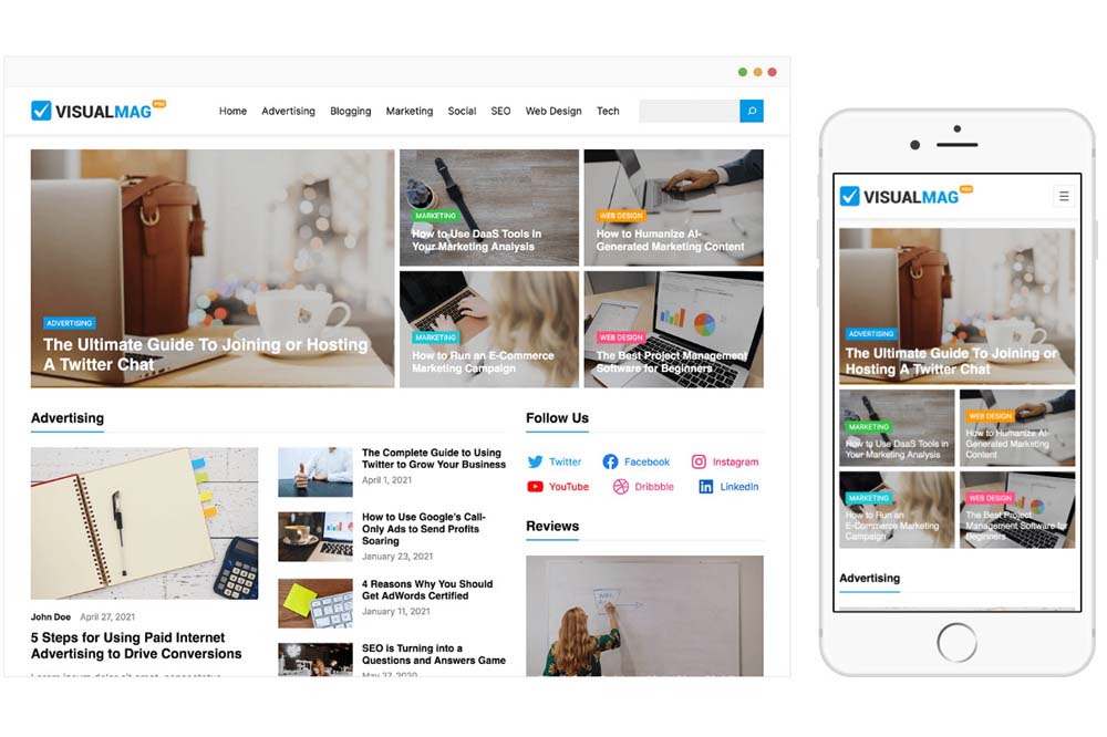 VisualMag Pro WordPress Theme by WPenjoy