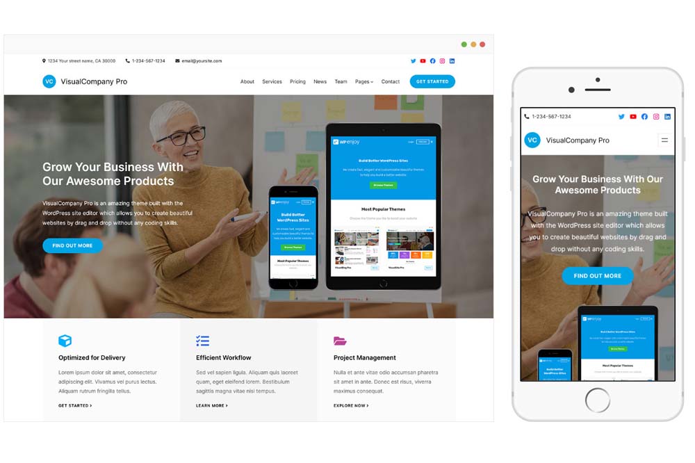 VisualCompany Pro WordPress Theme by WPenjoy