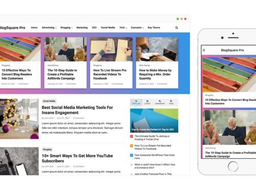 BlogSquare Pro WordPress Theme by WPenjoy