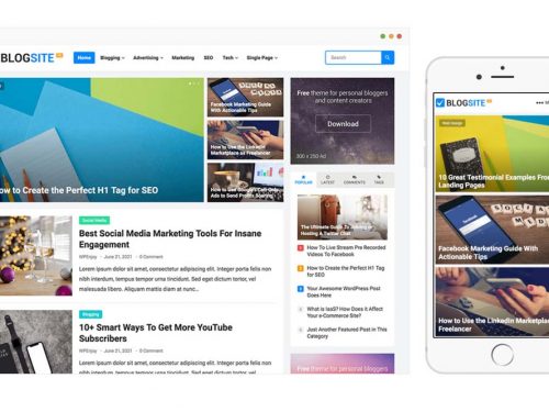 BlogSite Pro WordPress Theme by WPenjoy
