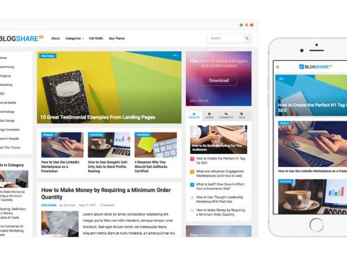 BlogShare Pro WordPress Theme by WPenjoy