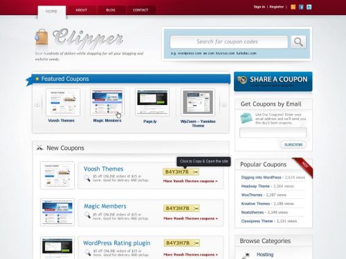 Clipper WordPress Coupon Theme