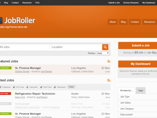 JobRoller WordPress Job Board Theme AppThemes