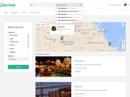 Vantage WordPress Directory Theme