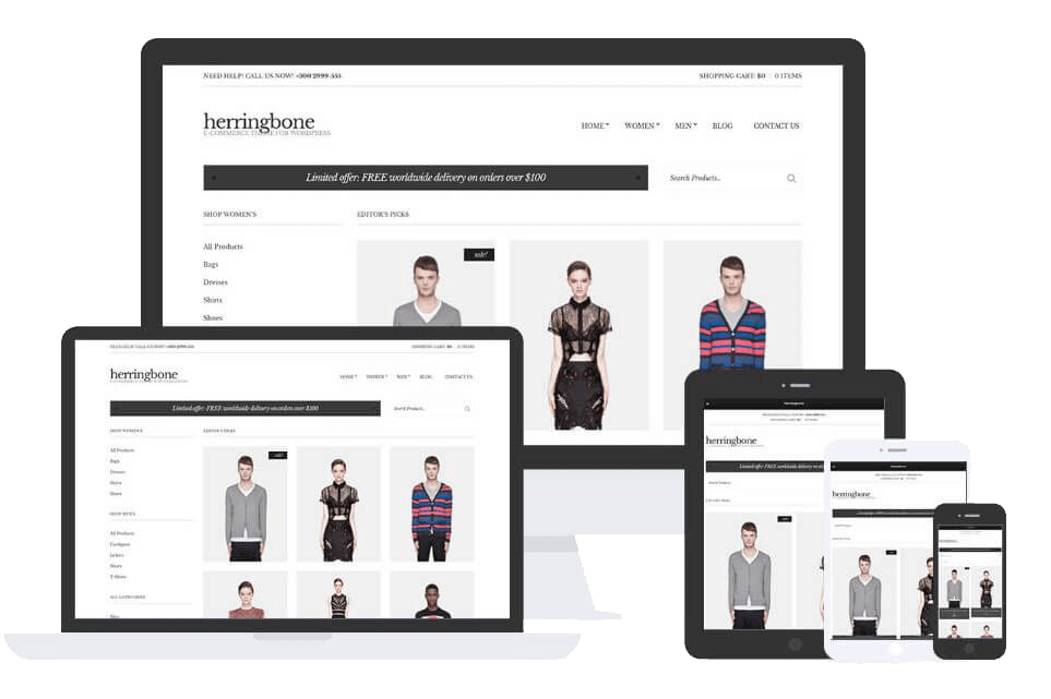 Herringbone Theme by Css Igniter Themes