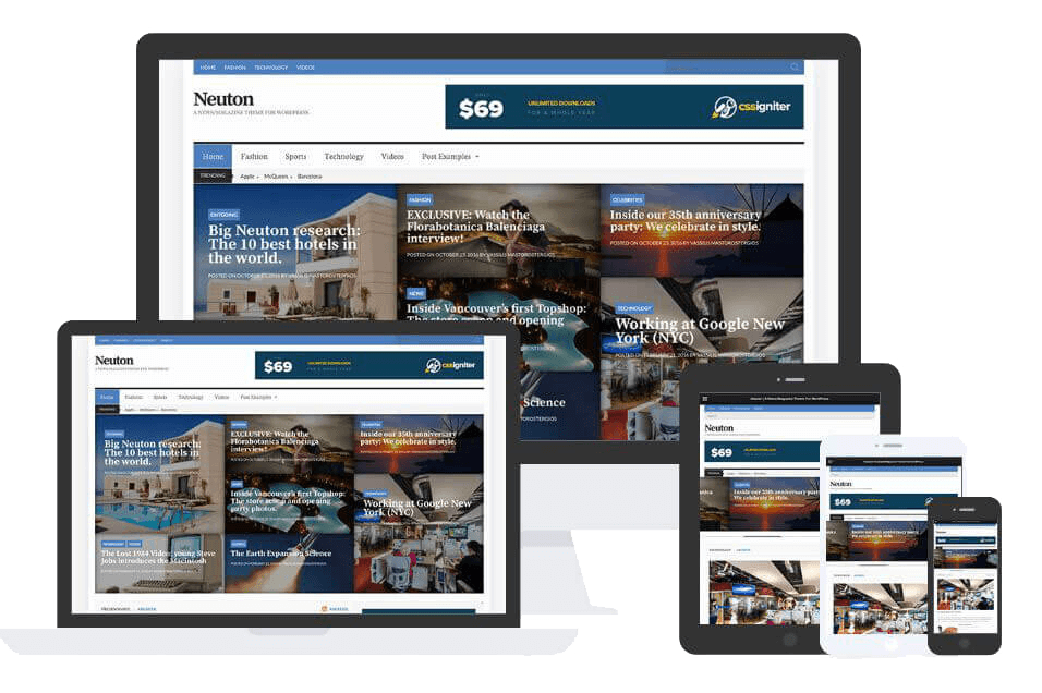 Neuton Theme by Css Igniter Themes