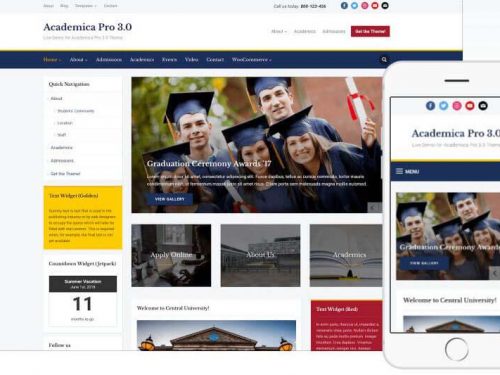 Academica Pro 3.0 Theme by WPZOOM