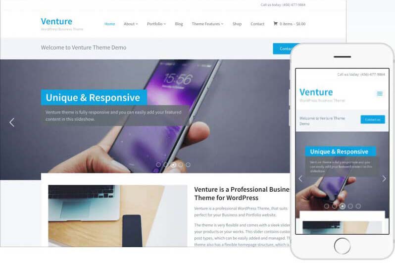 Venture Wordpress Theme by WPZOOM