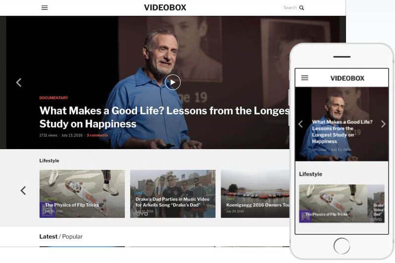 VideoBox Wordpress Theme by WPZOOM