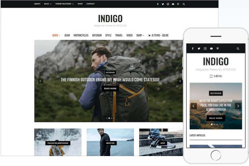 Indigo Wordpress Theme by WPZOOM