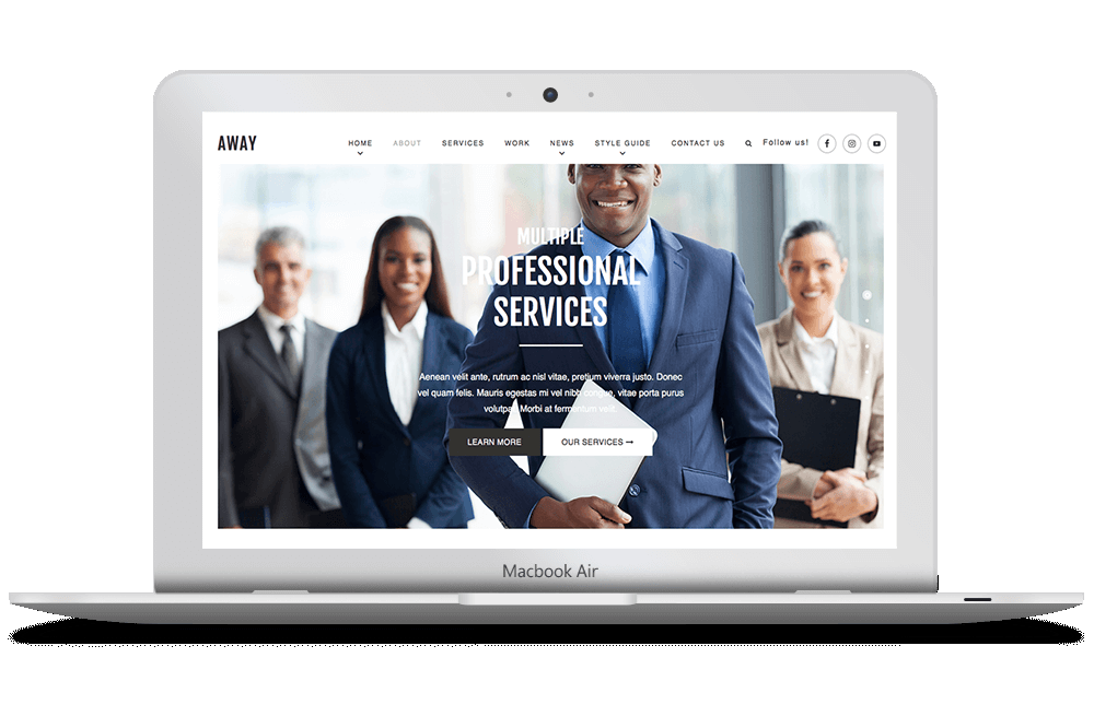 AWAY Wordpress Theme by ZigZagPress