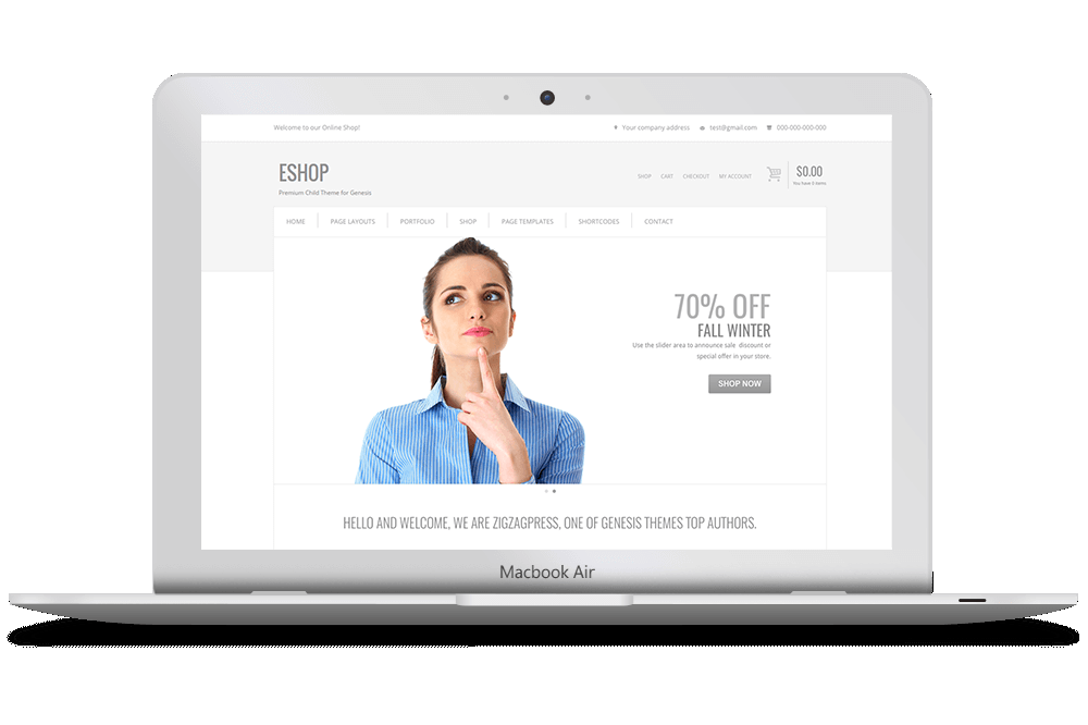 ESHOP Wordpress Theme by ZigZagPress
