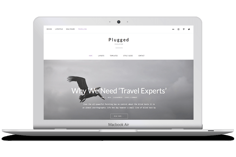 PLUGGED Wordpress Theme by ZigZagPress