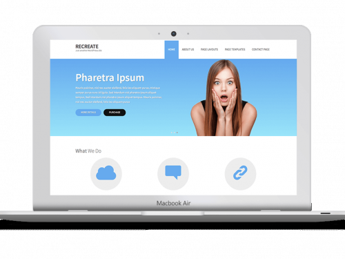RECREATE Wordpress Theme by ZigZagPress