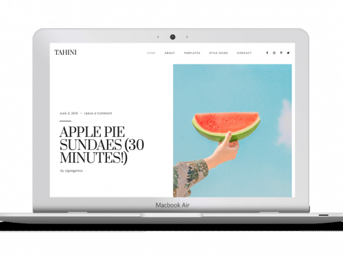 TAHINI Wordpress Theme by ZigZagPress
