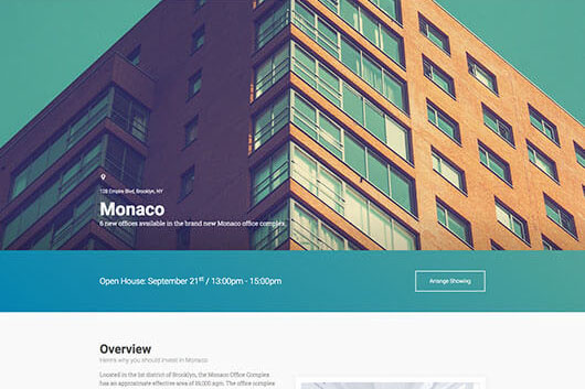 Elementorism Monaco Landing Page Template