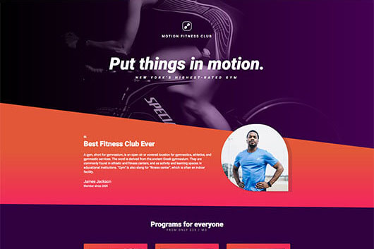 Elementorism Motion Landing Page Template