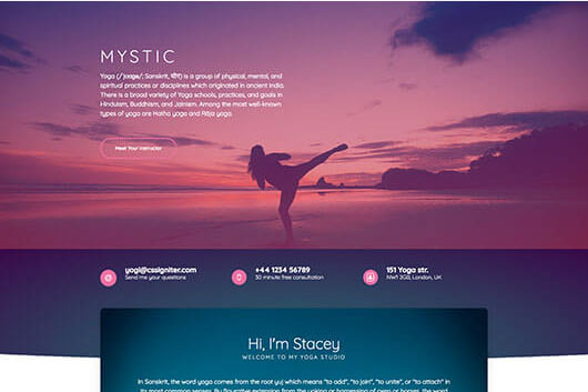 Elementorism Mystic Landing Page Template