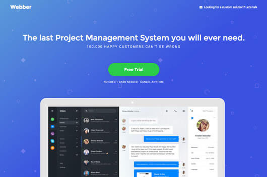 Elementorism Webber Landing Page Template