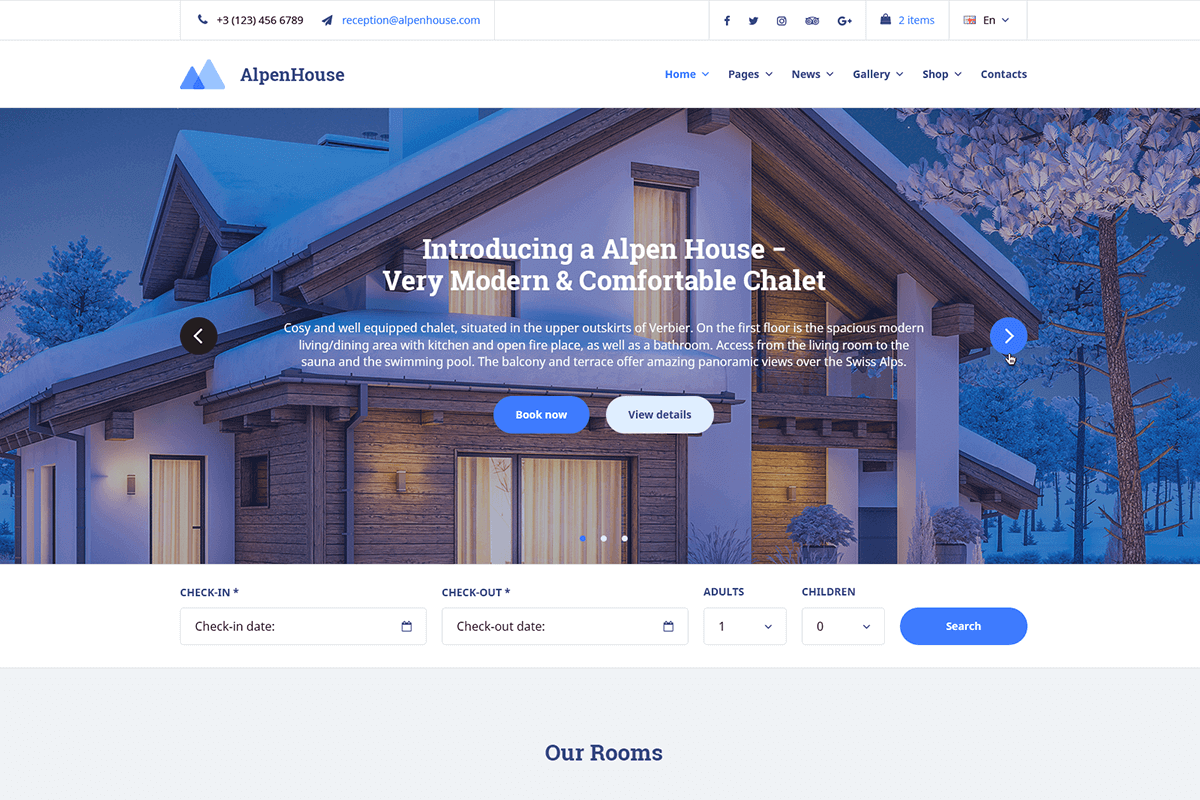 AlpenHouse Theme by MotoPress