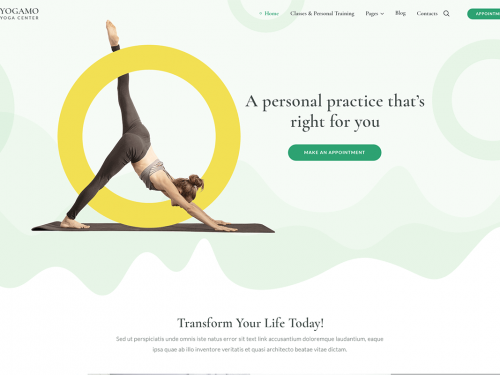 Yogamo Theme by MotoPress