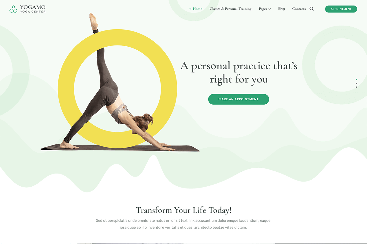 Yogamo Theme by MotoPress