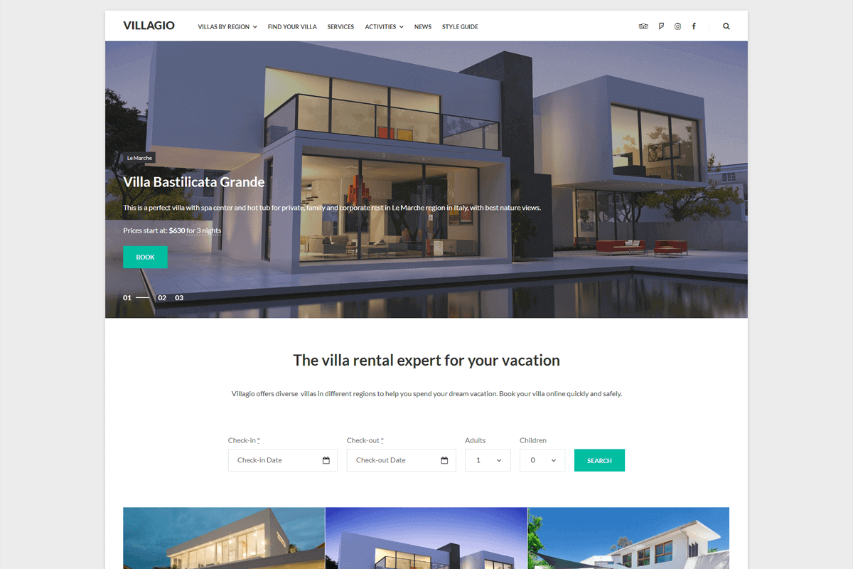 Villagio Theme by MotoPress