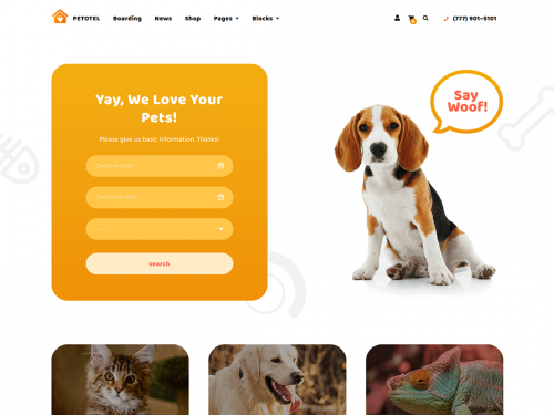 Petotel Theme by MotoPress