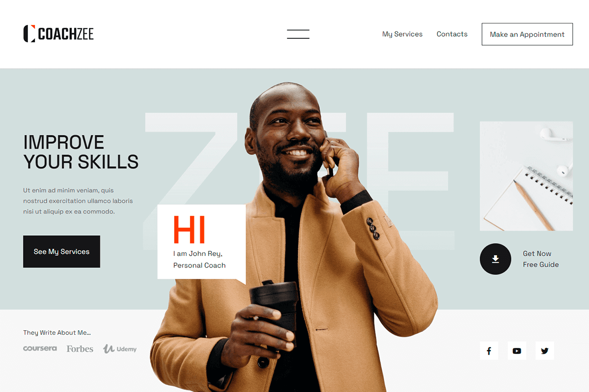 CoachZee Theme by MotoPress