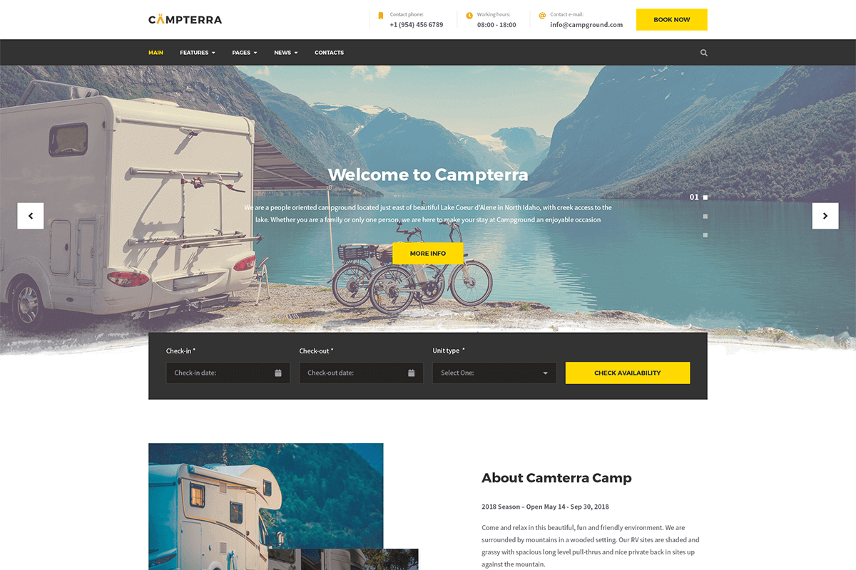 Campterra Theme by MotoPress