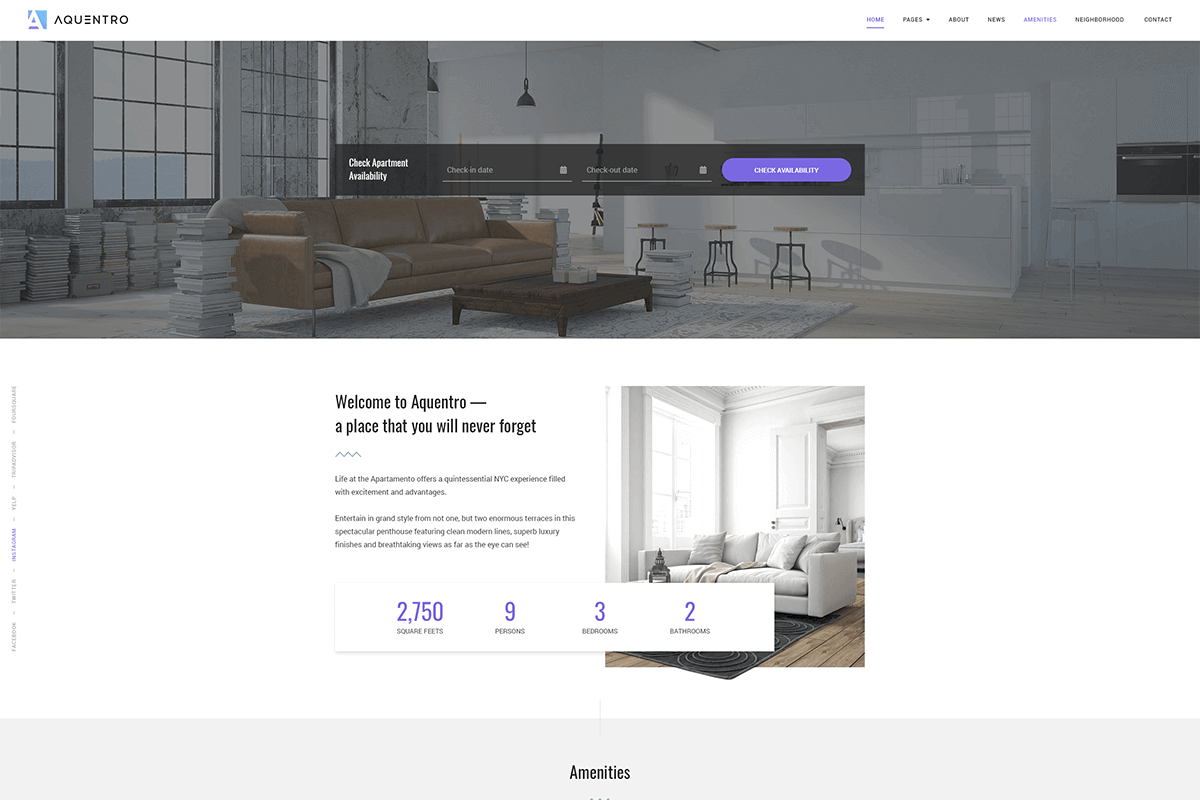 Aquentro Theme by MotoPress