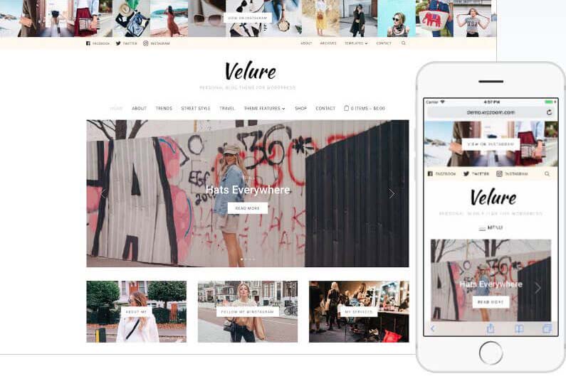 Velure Wordpress Theme by WPZOOM