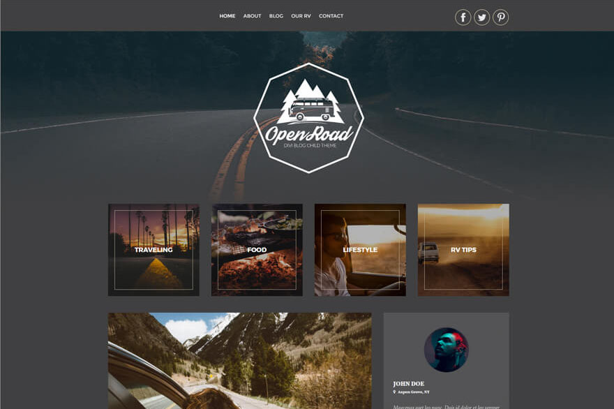 Open Road Child Theme